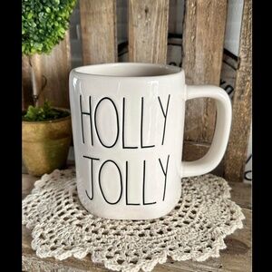 Rae Dunn Holly Jolly Double Sided Mug